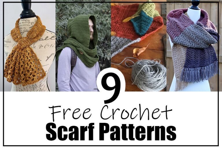 9 Free Crochet Scarf Patterns