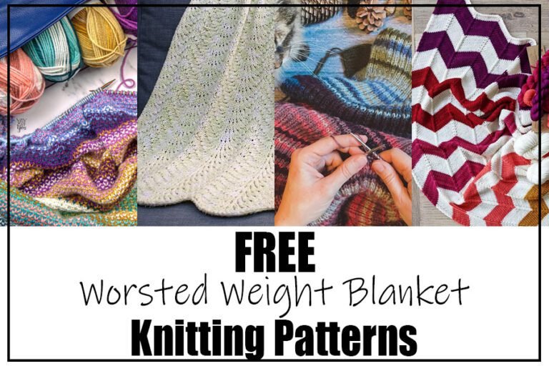 Worsted Weight Blanket Knitting Patterns – FREE